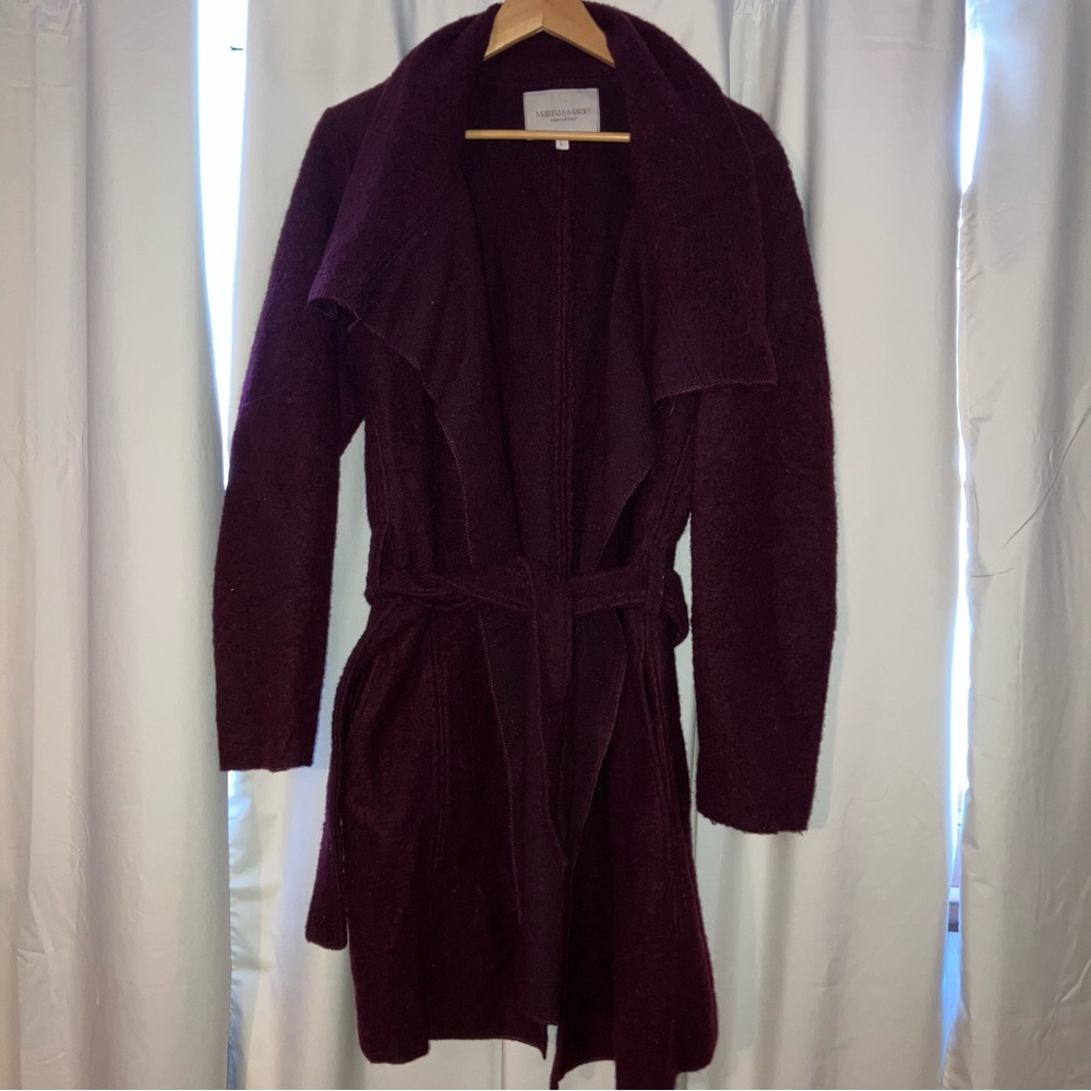 Marisa & Marie Made In Italy Burgandy Wool Jacket.